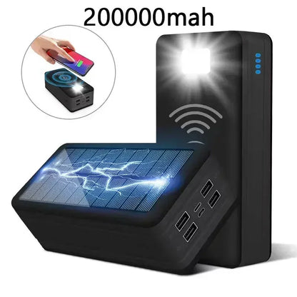 100000mAh Solar Power Wireless Charging