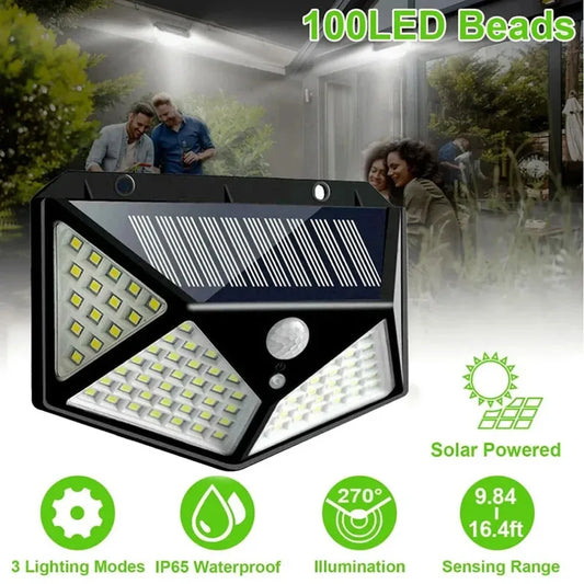 1Pc 100 LED Solar Power Light