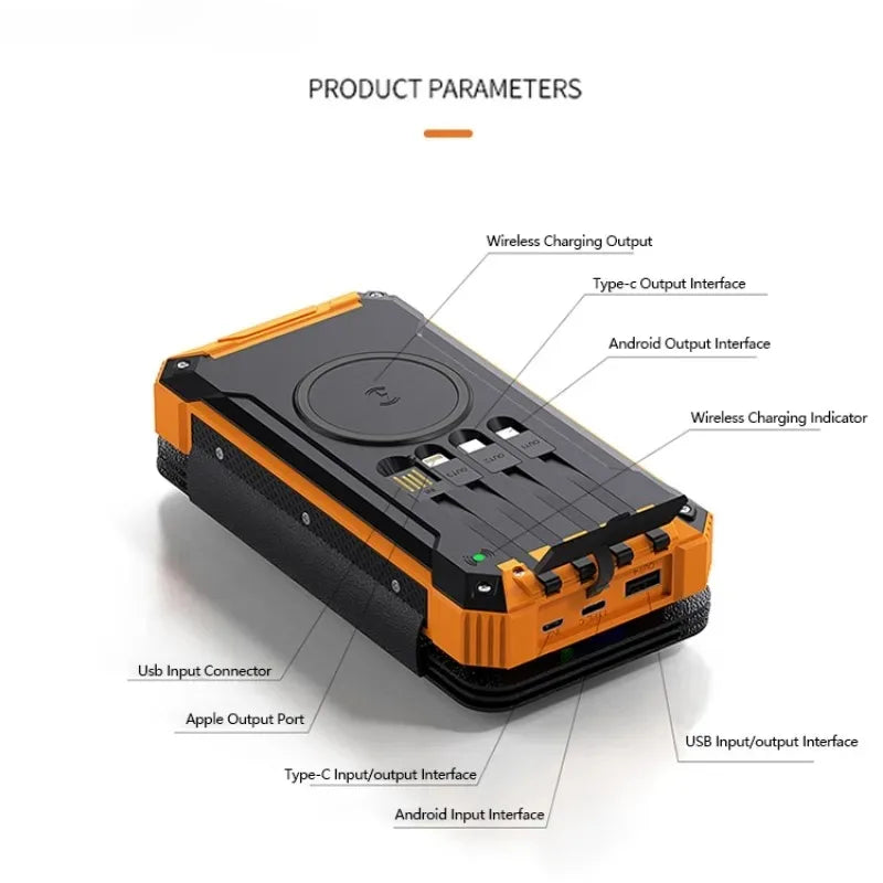 Solar Power Bank Charging Station 20000mAh