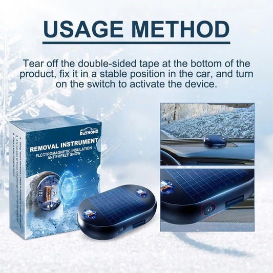 Antifreeze Solar Powered De-icing Tool for Windshield