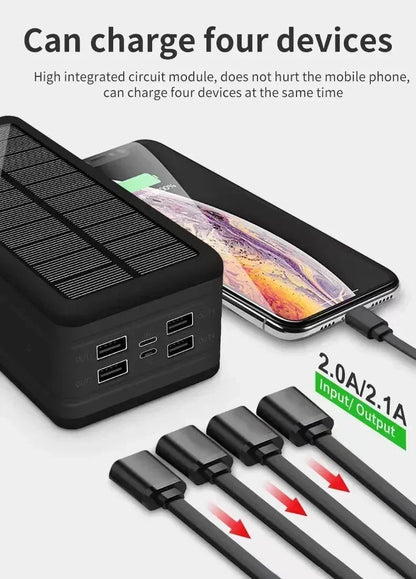 100000mAh Solar Power Wireless Charging