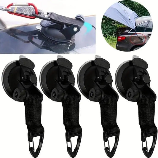 4Pcs Universal Car Suction Cup Anchor Hook