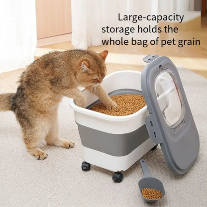 13 - 33LB Collapsible Pet Food or Rice Storage Container