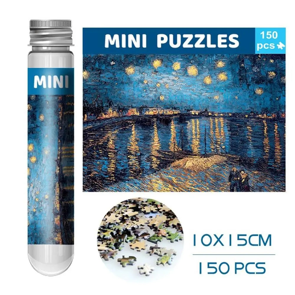 150PC Mini Test Tube Oil Painting Jigsaw Puzzle