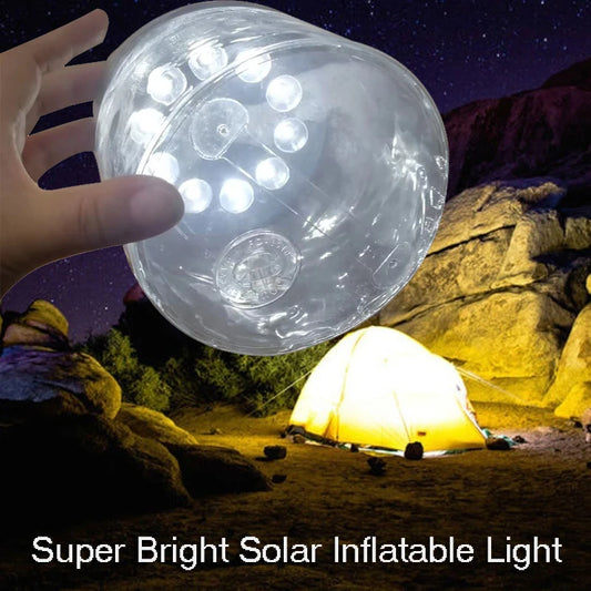 10LED Solar Inflatable Camping Lamp - Waterproof