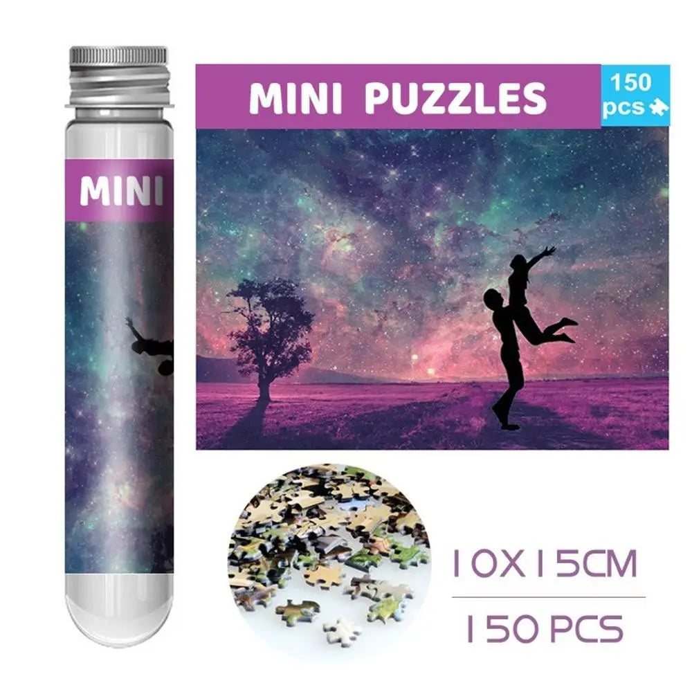 150PC Mini Test Tube Oil Painting Jigsaw Puzzle