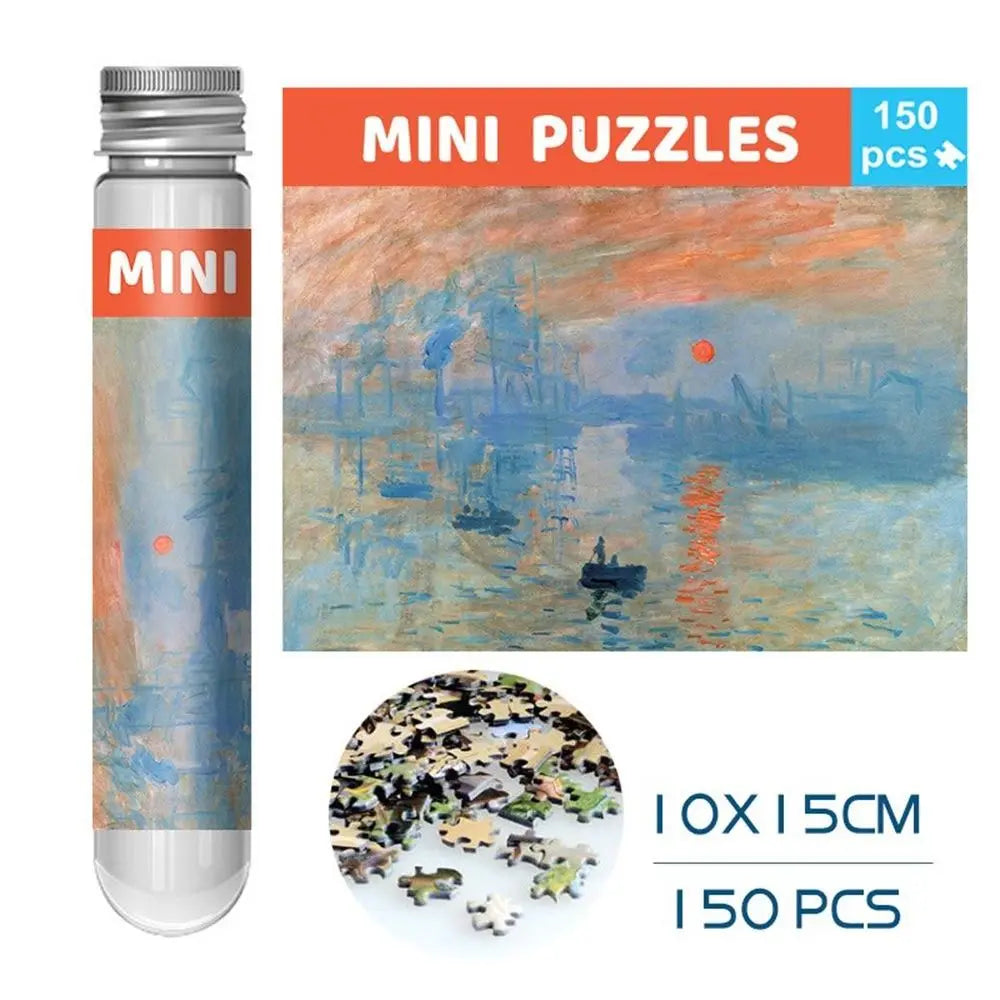 150PC Mini Test Tube Oil Painting Jigsaw Puzzle