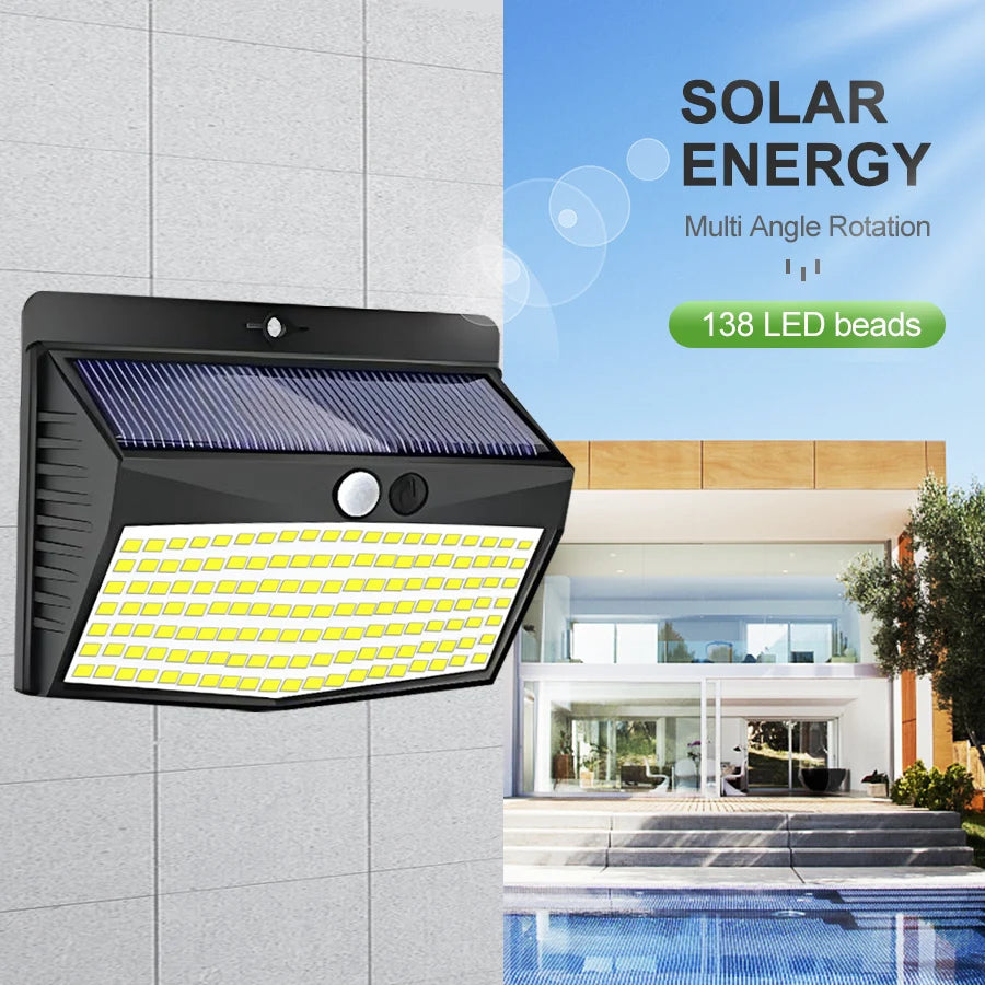 Motion Sensor Solar Lights - Waterproof