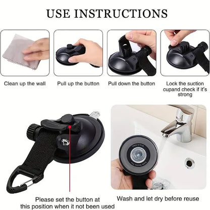 4Pcs Universal Car Suction Cup Anchor Hook