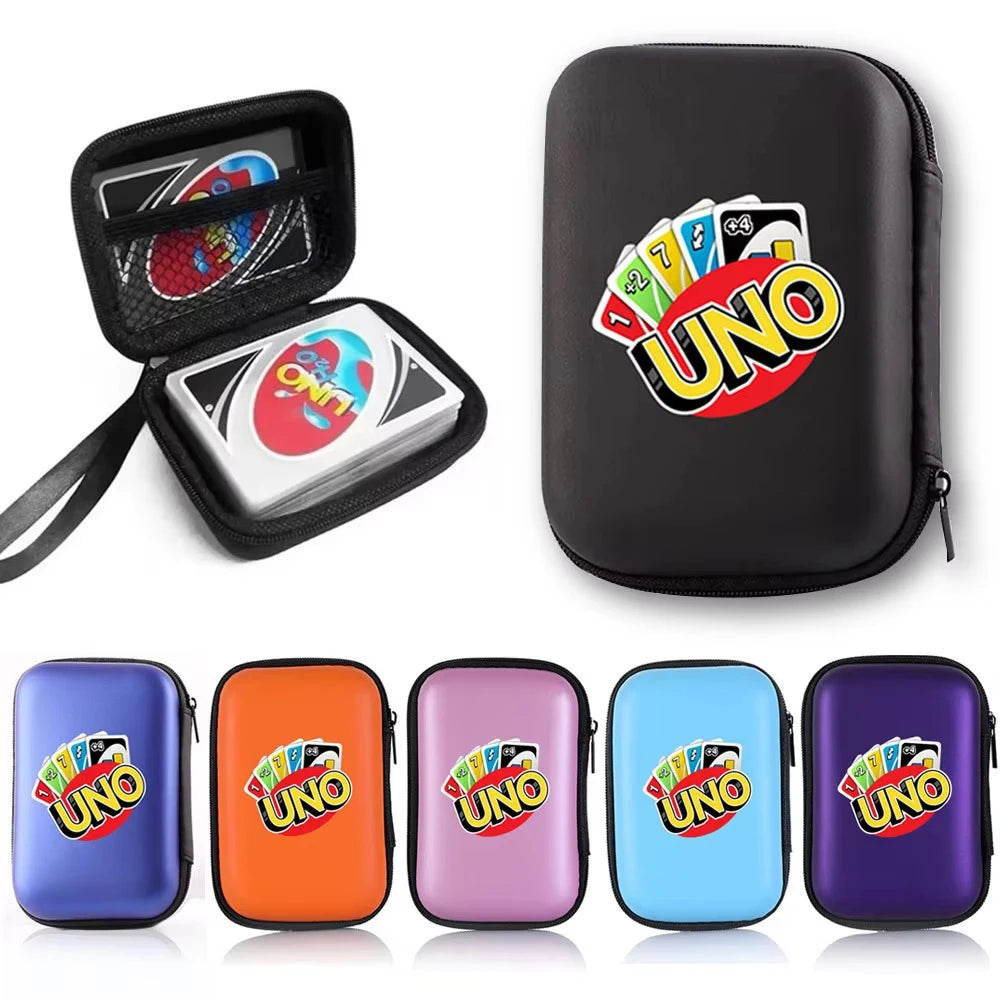 UNO Playing Cards with Travel Zipper Case