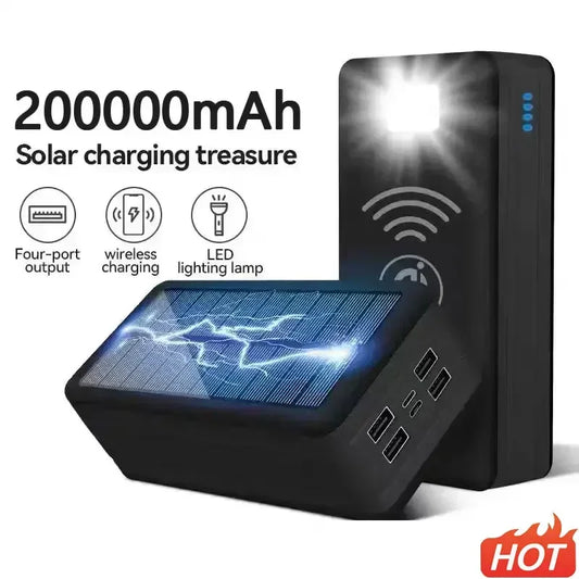 100000mAh Solar Power Wireless Charging